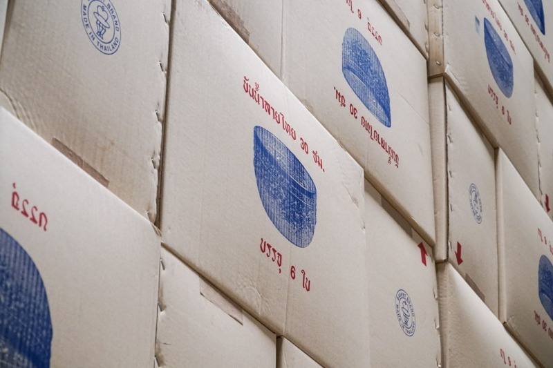 ขายส่ง ขันอลูเนียมลายไทย